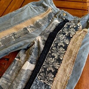 Patchwork Women's Jean Pants